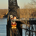 Kansas City Southern 4100 Eastbound Over the Mississippi River