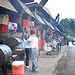 Roadside jerk shacks on Highway A1 at Faith's Pen, near Ocho Rios, Jamaica