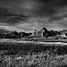 South Dakota Badlands - The Landscape BW