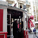Nostalgic tram in Christmas time